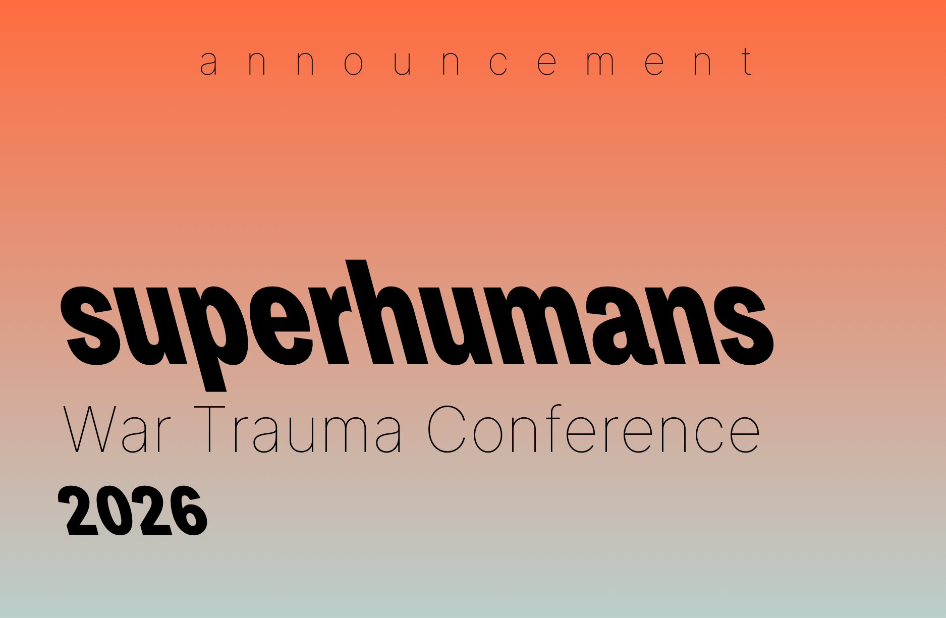 Superhumans War Trauma Conference 2026